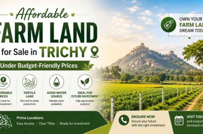 Affordable Farm Land for Sale in Trichy Under Budget-Friendly Prices