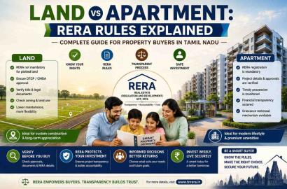 Land vs Apartment: RERA Rules Explained – Complete Guide for Property Buyers in Tamil Nadu