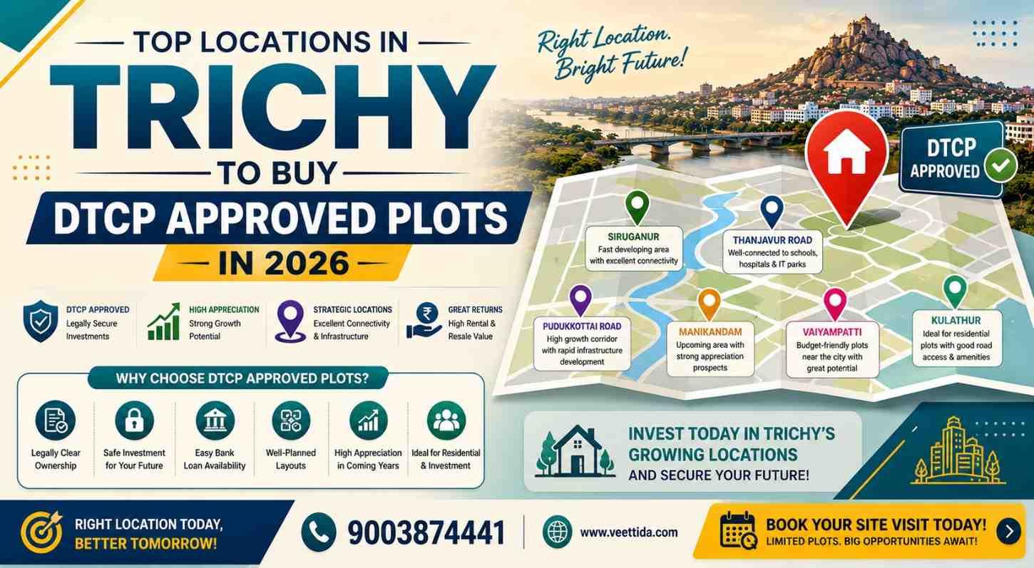 Top Locations in Trichy to Buy DTCP Approved Plots in 2026