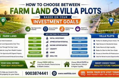 How to Choose Between Farm Land and Villa Plots Based on Your Investment Goals