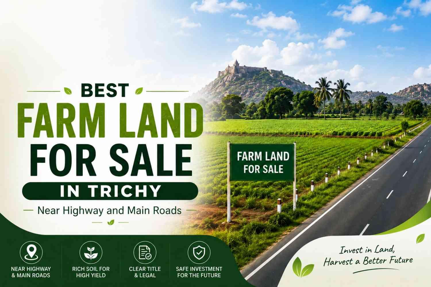 Best Farm Land for Sale in Trichy Near Highway and Main Roads