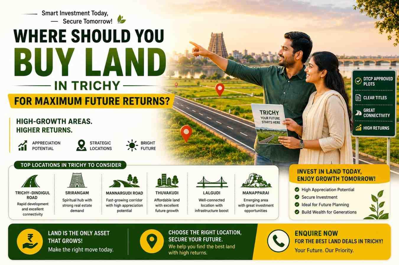 Where Should You Buy Land in Trichy for Maximum Future Returns?