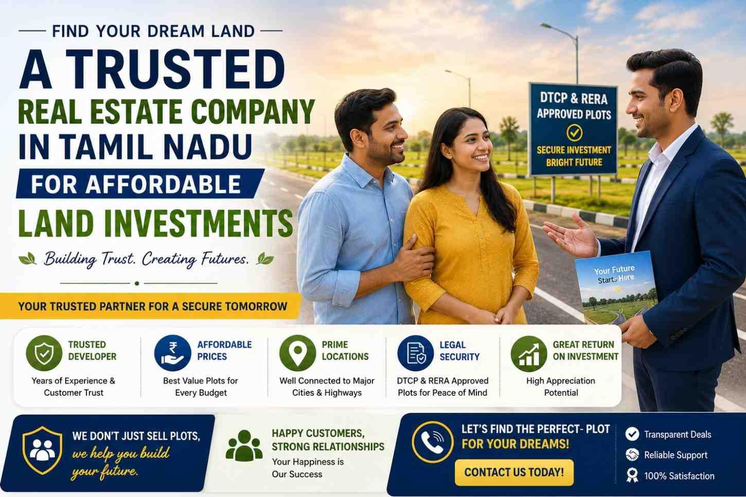 Veettidam: A Trusted Real Estate Company in Tamil Nadu for Affordable Land Investments
