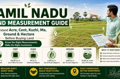 Tamil Nadu Land Measurement Guide: Understand Acre, Cent, Kuzhi, Ma, Ground & Hectare Before Buying Land